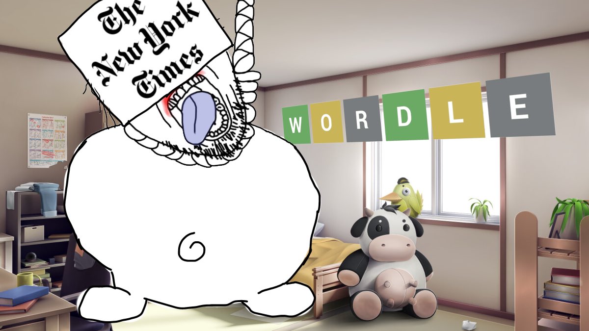 arandometree's tweet photo. i hate any and all wordle developers https://t.co/T3MdN9geOt