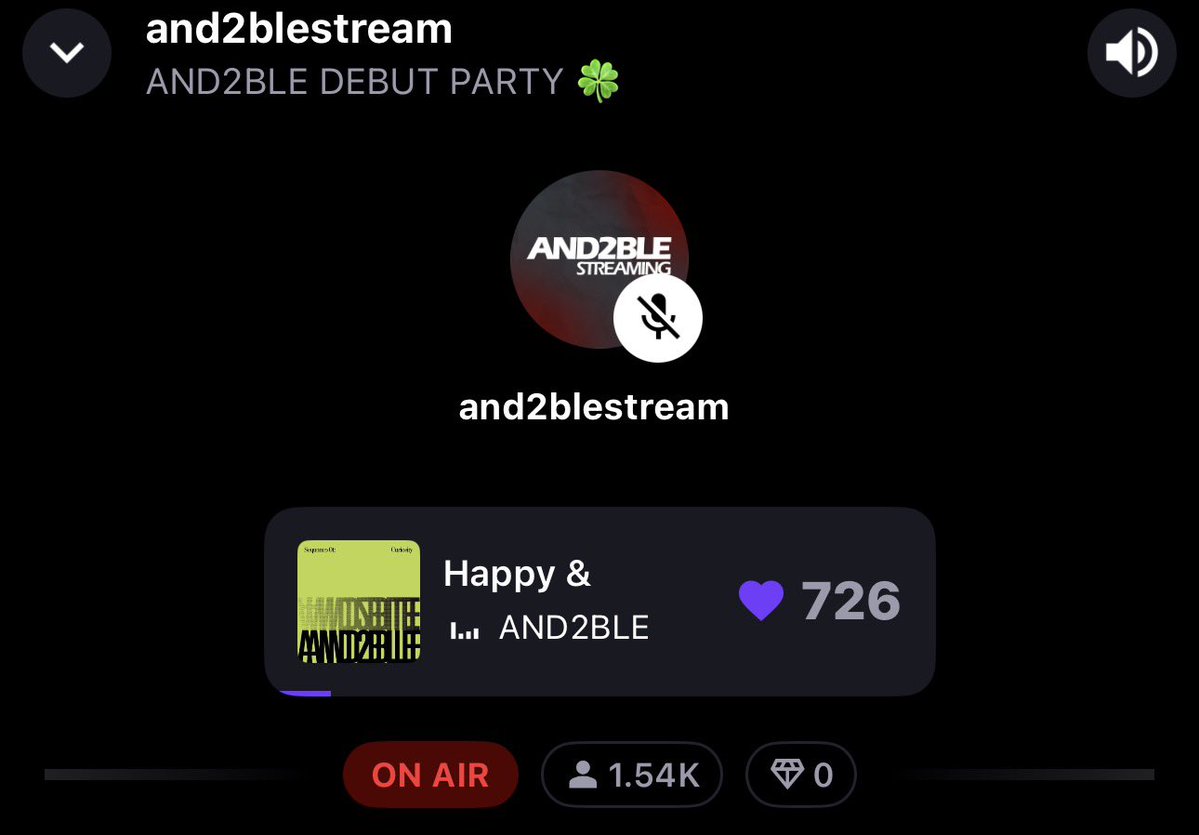 AND2BLE STREAMING TEAM tweet media