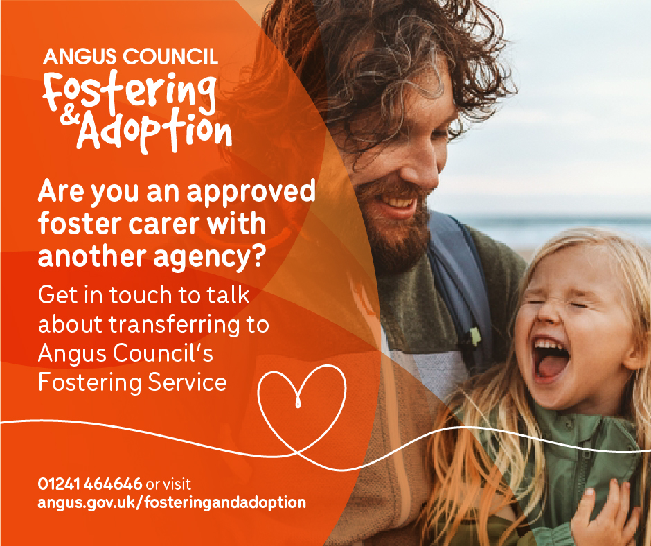 AngusFostering's tweet photo. Are you already a foster carer in Angus? Did you know you can transfer &amp; join us? 🤔

By fostering with us, you help children stay close to their school, friends &amp; family. You’ll also be part of a joined-up local team, working together under one service, one set of policies. 👍 https://t.co/wSmLKSZs84
