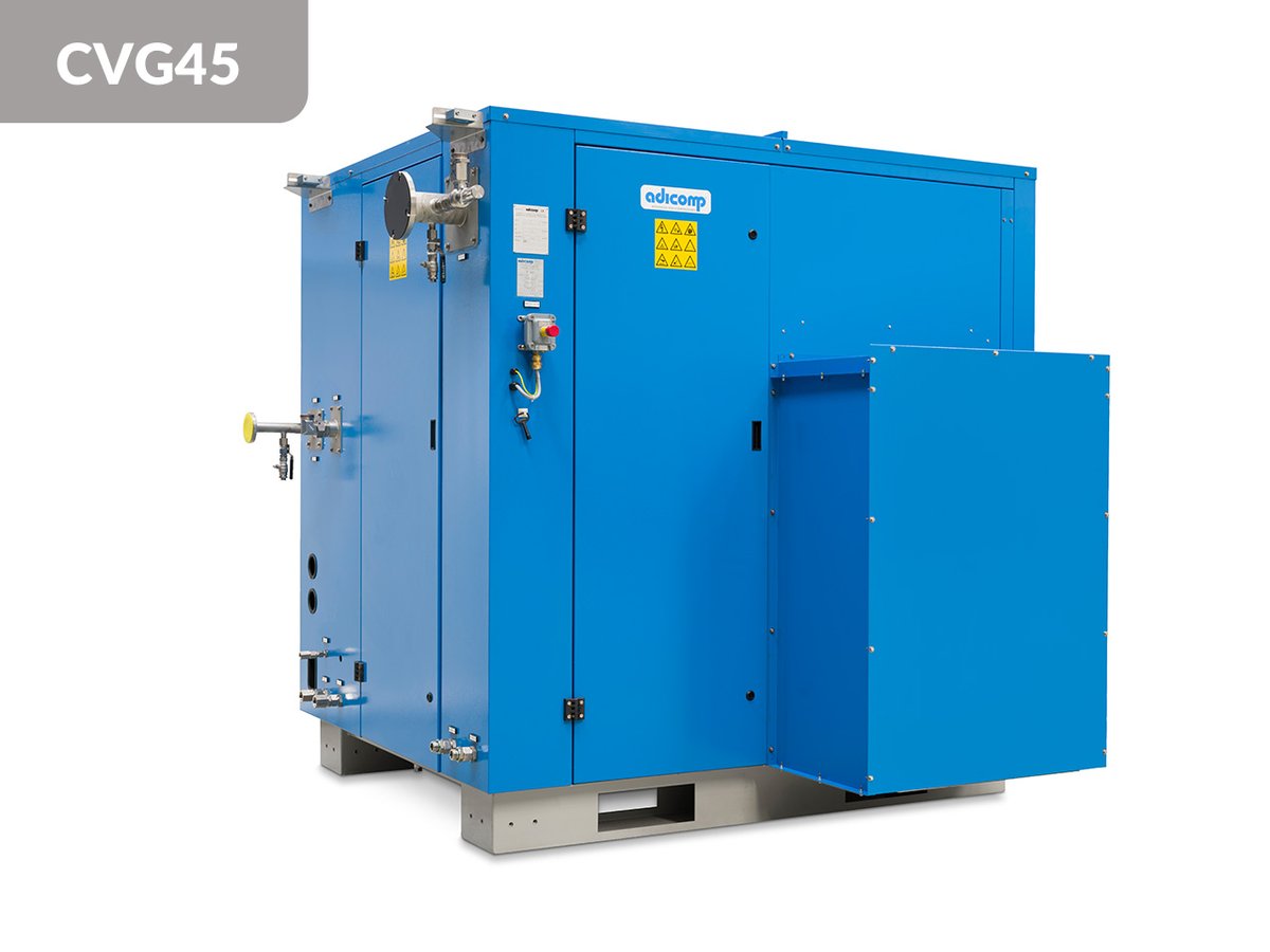 CO₂ screw compressor installed in France ATEX Zone 2, outdoor, air