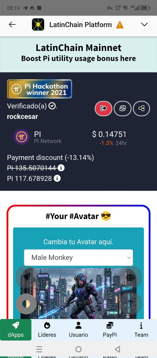LatinChainLatam's tweet photo. Pi 117.678928
Current price π΅ of LatinChain verification.
π https://t.co/GiFS3Pn9Rs
Pi to Mars! πͺβ¨
#PiNetwork #LatinChain #Web3 #dApps #CryptoCommunity https://t.co/GzCFqSAKF2