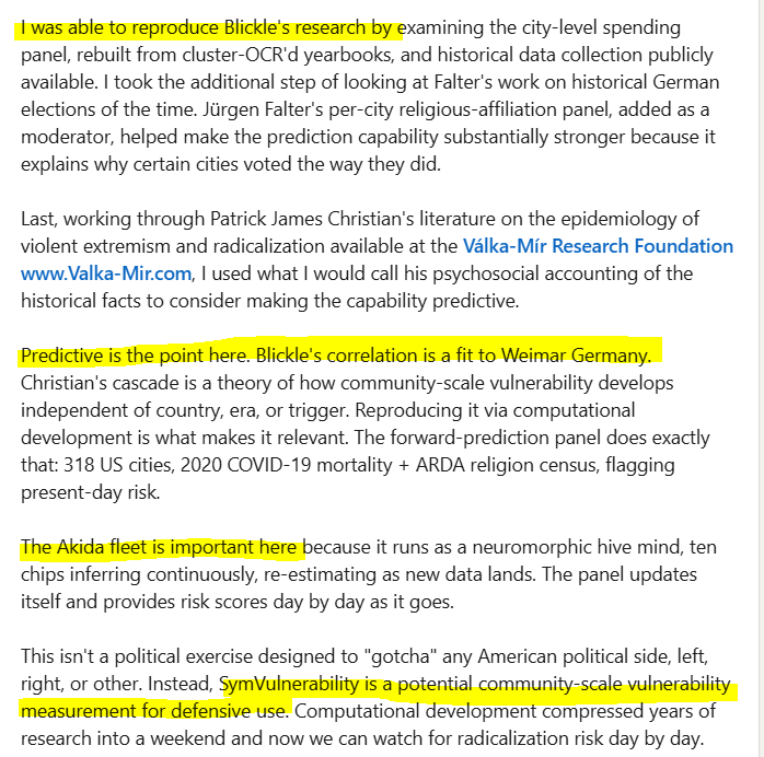 MIAM_Schwan's tweet photo. Kevin D. Johnson's (Field CTO $IBM) newest demo is called "SymVulnerability". 
The Akida fleet is important here because it runs as a neuromorphic hive mind, ten chips inferring continuously, re-estimating as new data lands. The panel updates itself ...
@BrainChip_inc $BRN $BRCHF https://t.co/7lxWJ4dMbk