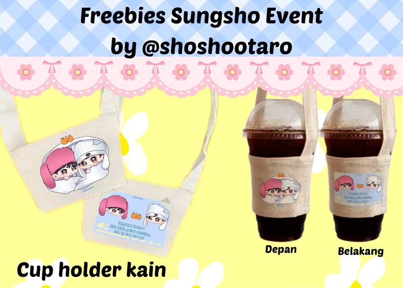 shoshootaro's tweet photo. Hiii aku akan ada limited freebies buat yang datang ke SungSho event nanti 🍊
Aku bakal bagi-bagi cup holder kain hehe~

siapa cepat dia dapat yaa ✨
sampai jumpa di event!

freebies by @shoshootaro https://t.co/0ha0mBXAfW