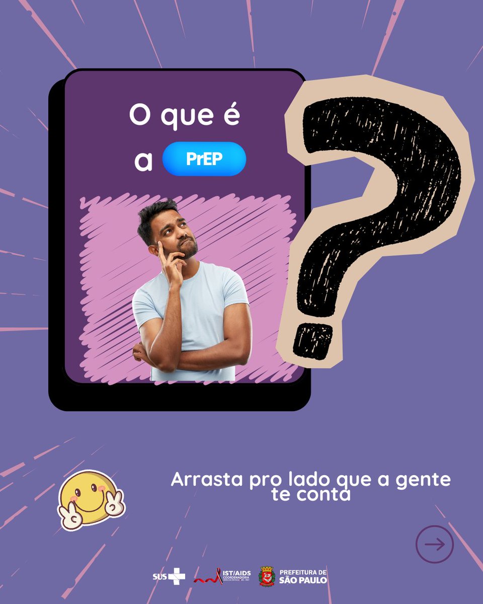 istaidssp's tweet photo. Você sabe o que é a PrEP? 
A PrEP é uma estratégia de prevenção ao HIV que oferece proteção antes mesmo de uma possível exposição ao vírus. 

é totalmente gratuita e está disponível em toda a Rede Municipal Especializada em IST/Aids da cidade de São Paulo! https://t.co/XkYQI8xaUd