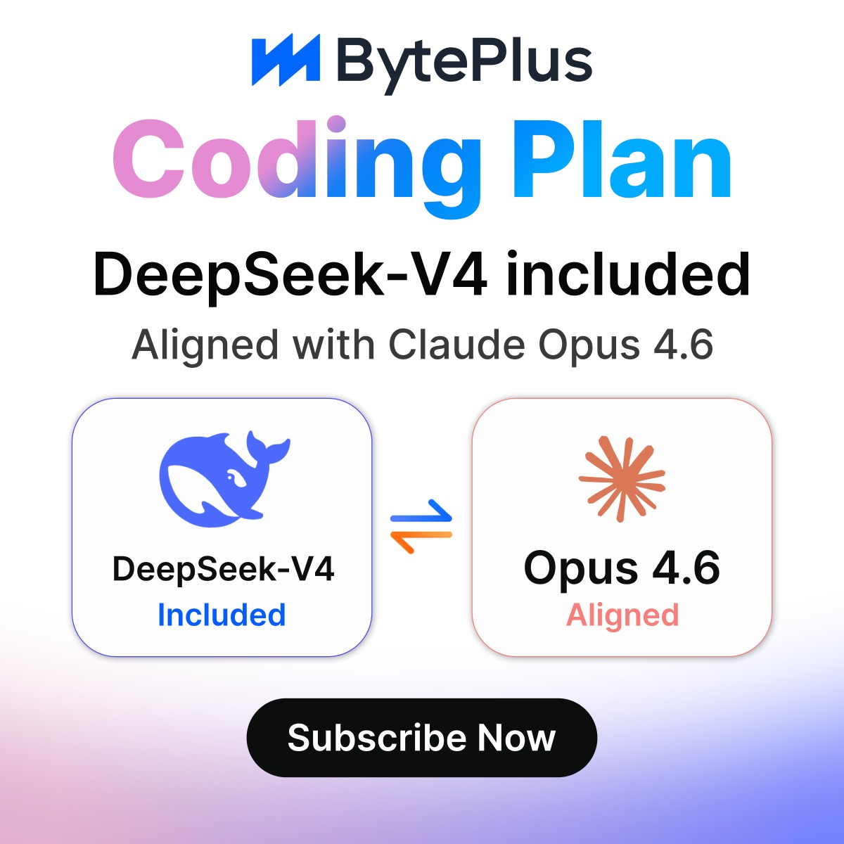 BytePlusGlobal's tweet photo. ByteDance Coding Plan DeepSeek V4, only $0.3 daily, over 80% cheaper than standard APIs with equal coding quality