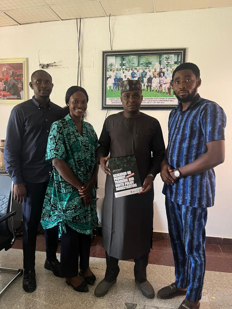promadng's tweet photo. Our monitoring team visited the Chairman, Nasarawa State House of Assembly Committee on Finance and Appropriation, to present findings from our research on Project Tracking and Youth Policy Domestication.

Young people deserve policies that work and projects that deliver.
#PROMAD https://t.co/Mz8ad5fCeD