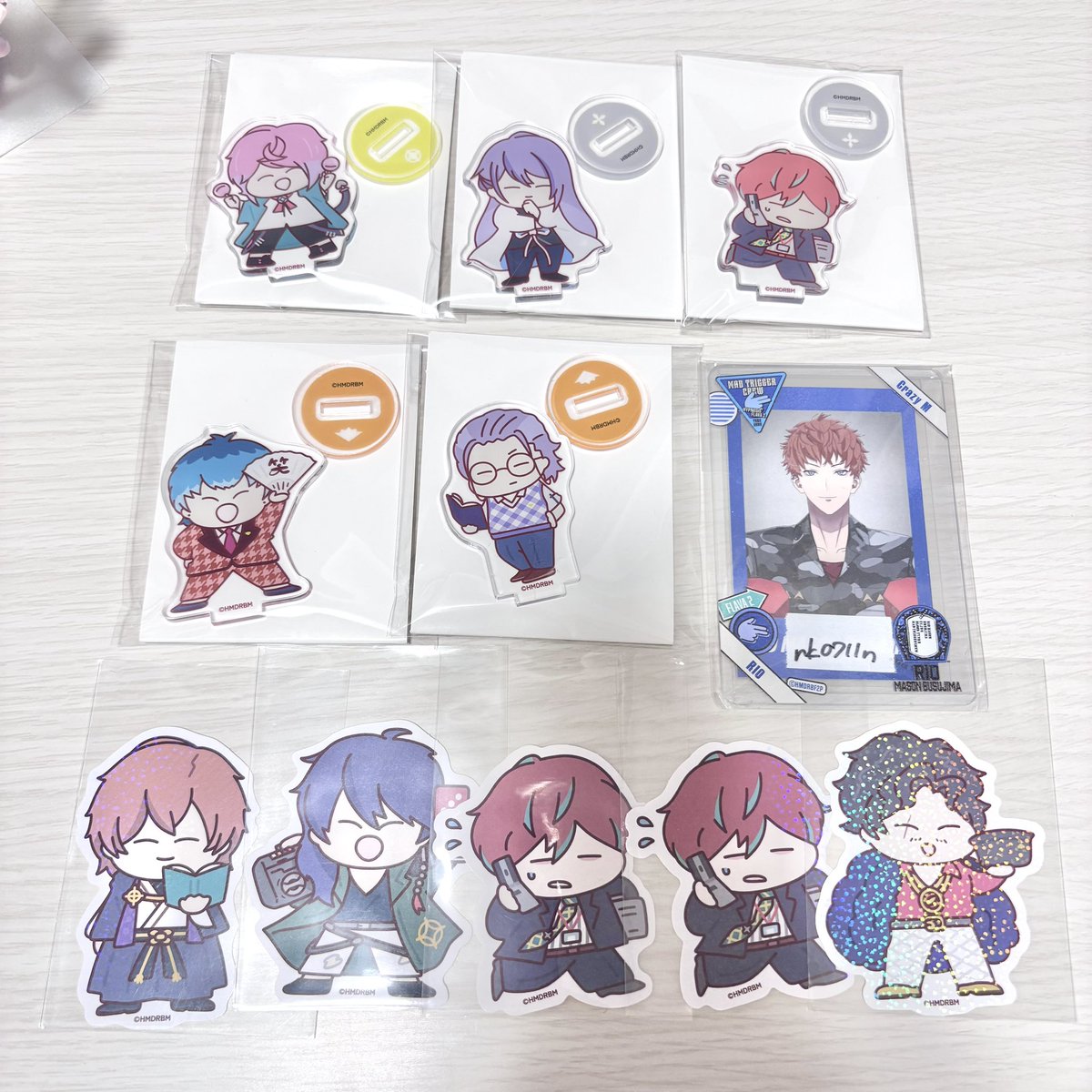 nk0711n's tweet photo. 【交換】ヒプマイ ダイソー  DAISO じとっと ステッカー アクスタ

【譲】乱数 幻太郎 帝統 寂雷 独歩 簓 盧笙 零

【求】各 理鶯

🌷郵送 or 横浜（都内）手渡し

🌷まとめての方優先

🌷初回様リトリンお読みください

お心あたりある方お気軽にお声掛けくださいませ🙇🏻‍♀️ https://t.co/f7QLhDp25N