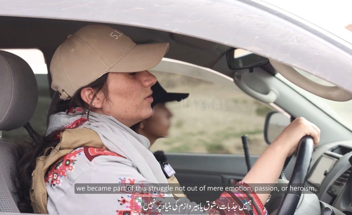 DefenseDagger's tweet photo. For the 1st time the Balochistan Liberation Army (BLA) published photos of the female commander, Shaynaz Baloch. https://t.co/zxsOF6Ila2