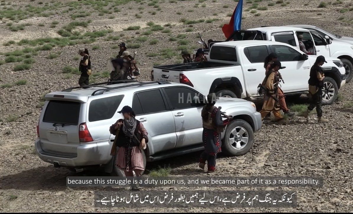 DefenseDagger's tweet photo. For the 1st time the Balochistan Liberation Army (BLA) published photos of the female commander, Shaynaz Baloch. https://t.co/zxsOF6Ila2