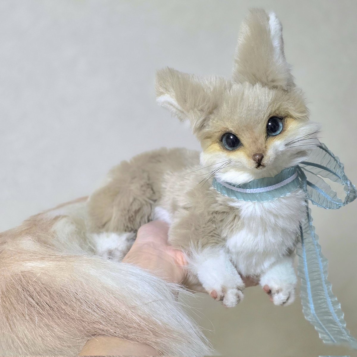 アートドール ふわふわ獣 実は人生で2匹目のアートドールをお迎えいたしまして…… それはもうふわ