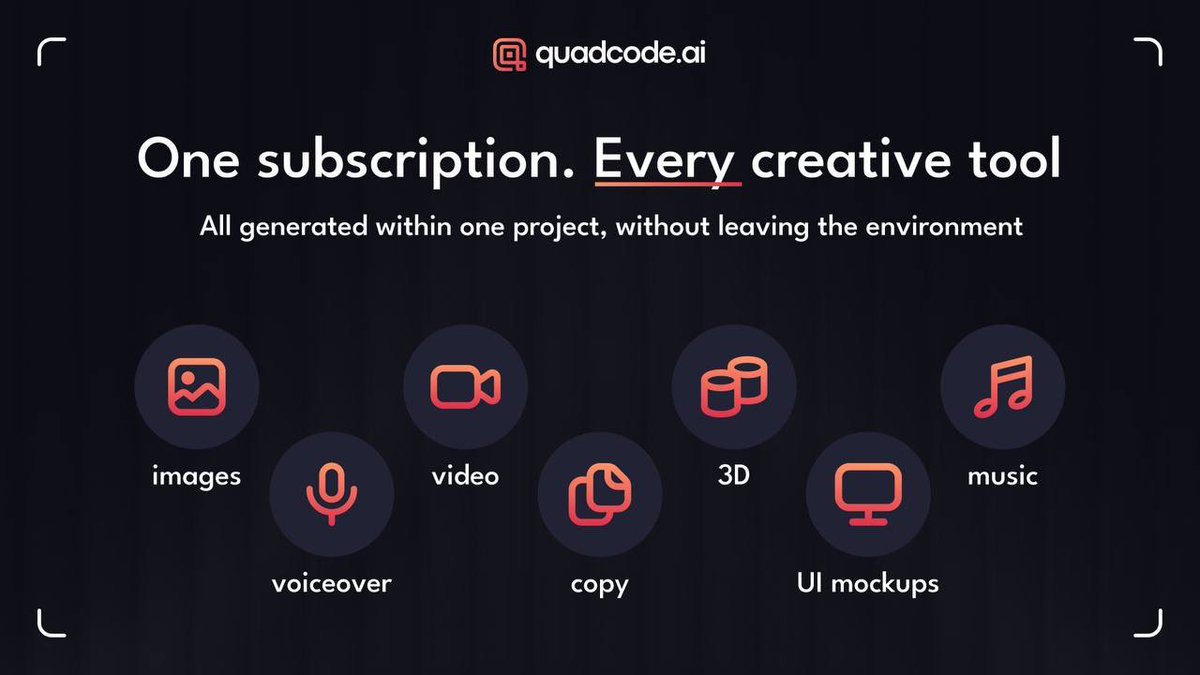 quadcode_ai's tweet photo. The next step in working with AI when all your tools work together.

Individual AI tools are great at what they do. But when you need to build something real — you’re jumping between them manually, losing context, and paying for five subscriptions.

Quadcode is one workspace where AI agents work as a real team: they remember your entire project, hand off tasks to each other, and deliver the result.

Ready to try it? 👇

https://t.co/LSoeYBiDYi