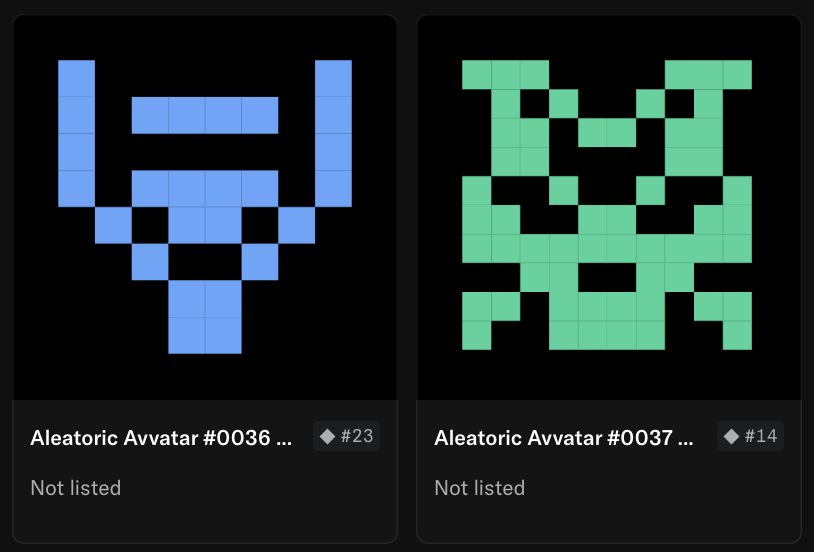 AleatoricAvvatars tweet media
