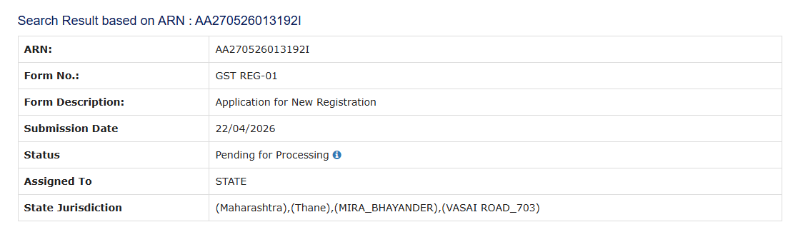 capintugupta's tweet photo. Dear
@GST_Council
@Infosys_GSTN
@PMOIndia
,I applied for a GST Registration almost 40 days ago and the status is still "Pending for Processing.”As per guidelines, approval should be within 15 working days. Please expedite the review or update me on the delay. ARN: AA270526013192I https://t.co/O6YHP64ces