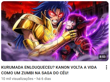 WandirWanderley's tweet photo. Por isso o fã médio de 'SAINT SEIYA: Cavaleiros do Zodíaco' é reacionário ou frustrado.
Olha o tipo de conteúdo reproduzido nas redes mundo a fora??? https://t.co/iXxJxPuxuY