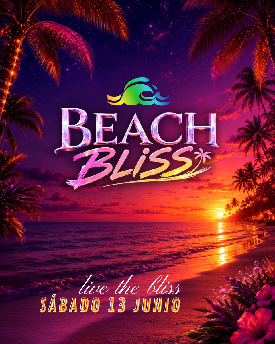 BoqueronOrgullo's tweet photo. ✨BEACH BLISS: Orgullo en Paraíso✨

Una noche donde el sol, la brisa, la música y el orgullo se encuentran en un paraíso. 🌊☀️

Ven con tus mejores galas playeras y déjate llevar para celebrar quienes somos, sin límites y sin miedo. 🏝️🔥

🌈 BEACH BLISS
📅 sábado 13 de junio https://t.co/hwEUGi5n7K