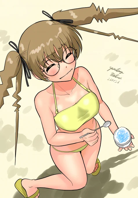 #ガルパン版深夜のお絵描き60分一本勝負 #ガルパン版深夜のお絵描き60分一本勝負_20260526 #ガルパン版深夜のお絵描き60分一本勝負20260526 かき氷を食べて頭キーンとなってるあやちゃん! フライング失礼します。