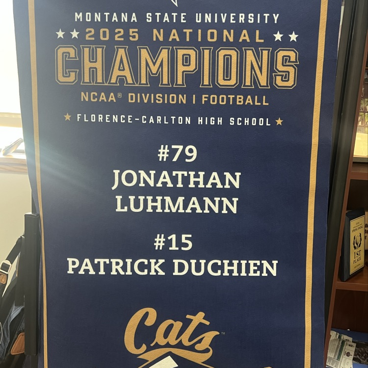 fcs_activities's tweet photo. We received a National Championship Banner in the mail last week honoring our two Florence-Carlton alumni players on the team!! Congratulations Patrick and Jonathan!! Keep working hard and representing your family, school, and community!! We are proud of you!! https://t.co/GoAFsfB5DR
