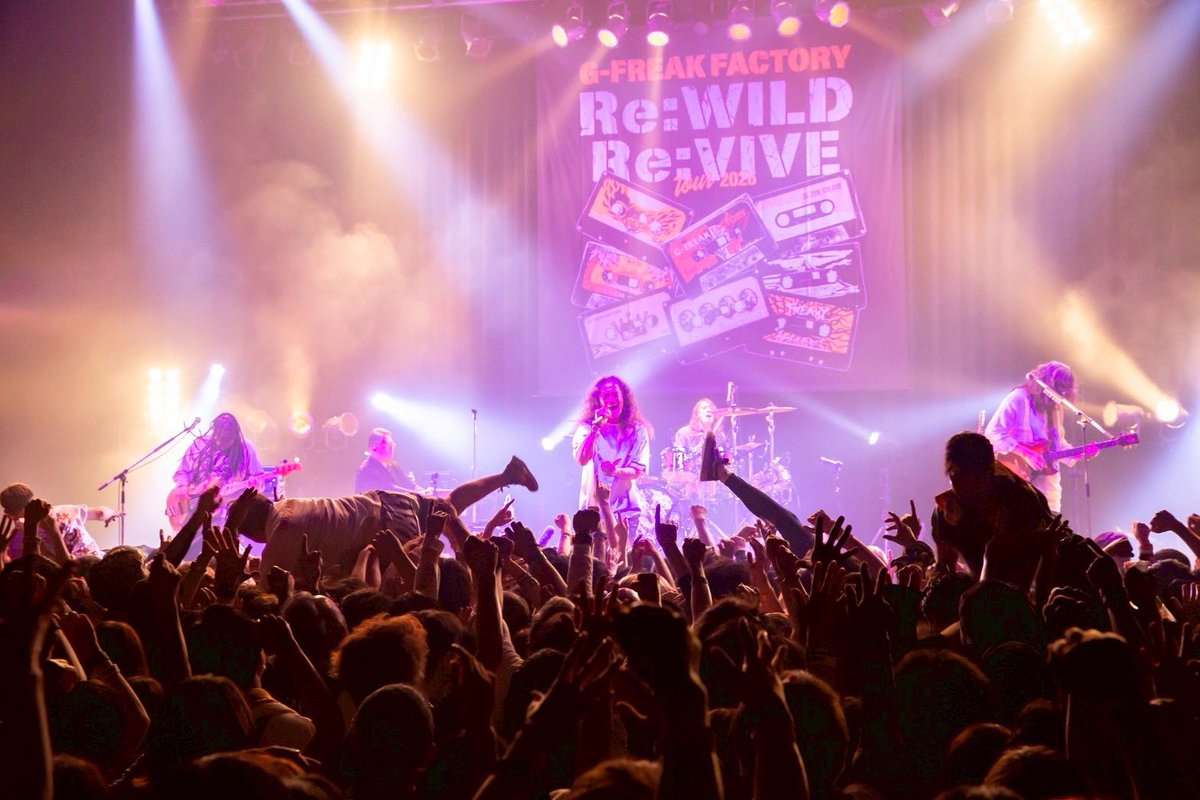 G_FREAK_FACTORY's tweet photo. 2026.5.24.Sun.
@ 渋谷Spotify O-EAST

"Re:WILD Re:VIVE TOUR 2026"
TOUR FINAL ONE MAN

📸 @kazuyakohsakaa 

#gfreakfactory https://t.co/wjOxz204eq