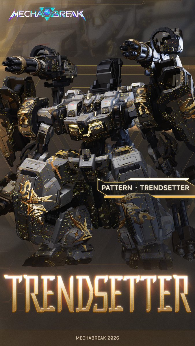 MechaBREAK's tweet photo. ✨ Superstars set trends—they don't follow them.

The new limited-time outfit set Trendsetter is here! Full outfit and accessories are now available in the General Store. Buy with Corite—mix and match individual pieces, or grab the whole set for 20% off.

🛍️ Radiant Revival is also live!
Past season outfits are back on rotation—3 sets every two weeks in the General Store. Same deal: single pieces or full set at 20% off.

Don't sleep on the ones you missed.

#MechaBREAK #MechaBREAKSeason4 #RisingEmbers #Trendsetter