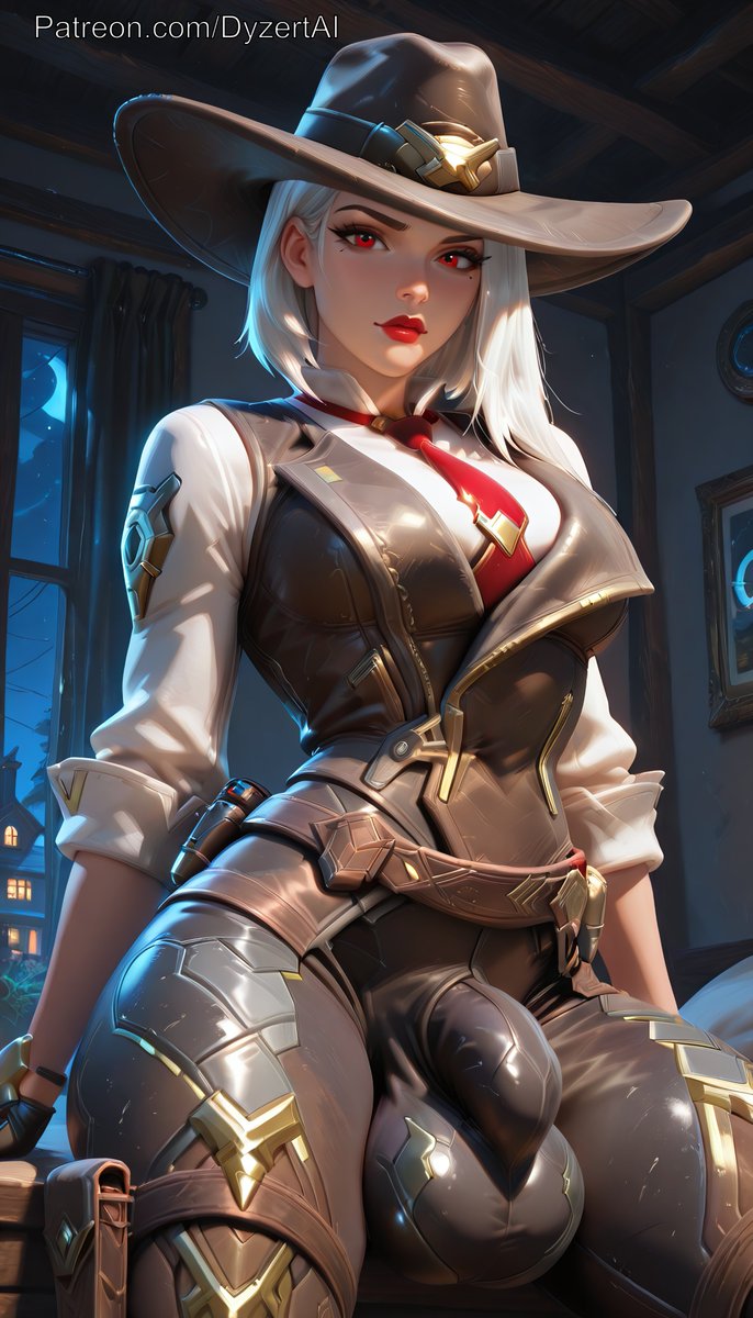 DyzertAI's tweet photo. Ashe (overwatch) #futa https://t.co/tvVEEQgmfZ