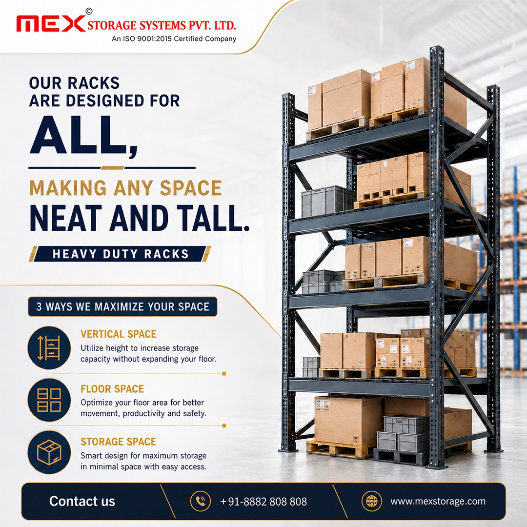 MSSPLNOIDA's tweet photo. Heavy Duty Racks for Every Space

Create more room, improve organization, and maximize efficiency with heavy-duty storage racks built to handle every requirement. Whether it’s vertical storage, floor space optimization, or better accessibility.

#HeavyDutyRacks #WarehouseStorage https://t.co/mgubFIPcp9