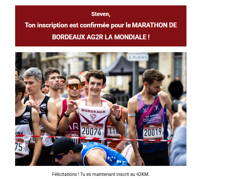 ohRito's tweet photo. Bon maintenant c'est fait 😂
#marathon #Bordeaux https://t.co/NLICRiQc7I