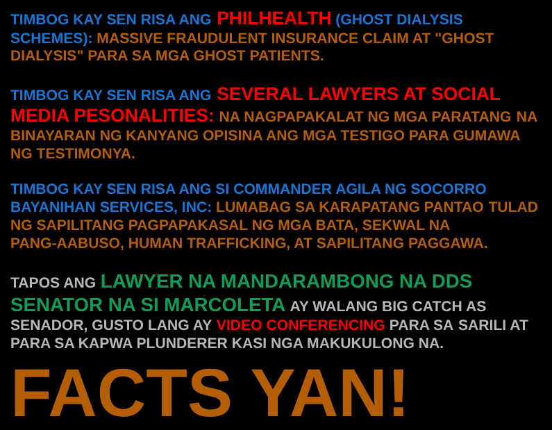 CallmeL82157's tweet photo. @loser_mpv SA MGA BAGONG VOTERS OR DI PA LUBOS NA KILALA SI SEN. RISA, BASA. https://t.co/CqvTg7XTpC