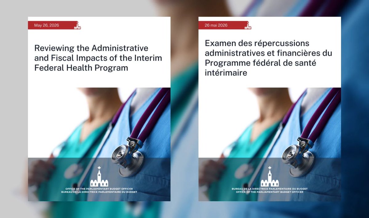canadanurses's tweet photo. Today's PBO report projects IFHP co-payments will increase out-of-pocket costs for refugees and asylum seekers by $157.1M annually by 2029-30.

Co-payments risk delaying care, increasing out-of-pocket costs and shifting pressure to provincial health systems. That's why CNA is calling on the federal government to reverse cost-sharing and maintain full IFHP coverage.

Read our pre-budget recommendations: https://t.co/kdXv2YV0B5

Le rapport publié aujourd'hui par le DPB prévoit que les quotes-parts du PFSI feront augmenter les frais à la charge des réfugiés et des demandeurs d'asile de 157,1 M$ par année d'ici 2029-2030.

Les quotes-parts risquent de retarder l'accès aux soins, d'augmenter les frais assumés par les personnes concernées et d'exercer une pression accrue sur les systèmes de santé provinciaux. C'est pourquoi l'AIIC demande au gouvernement fédéral d'annuler le partage des coûts et de maintenir une pleine couverture dans le cadre du PFSI.

Lisez nos recommandations prébudgétaires : https://t.co/qCNmLZsQdJ

#HealthPolicy #AccessToCare #CNA2026 #PowerOfNurses #CdnPoli #PolitiqueDeSanté #AccèsAuxSoins #AIIC2026 #PouvoirDesInfirmièresEtInfirmiers #PolCan