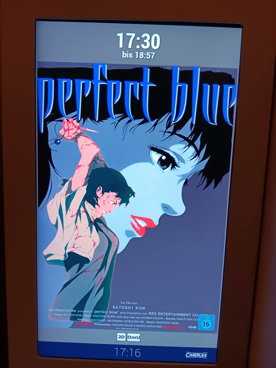 cursedblessing's tweet photo. Perfect Blue 4k restauration time https://t.co/3oTo8R60ZZ