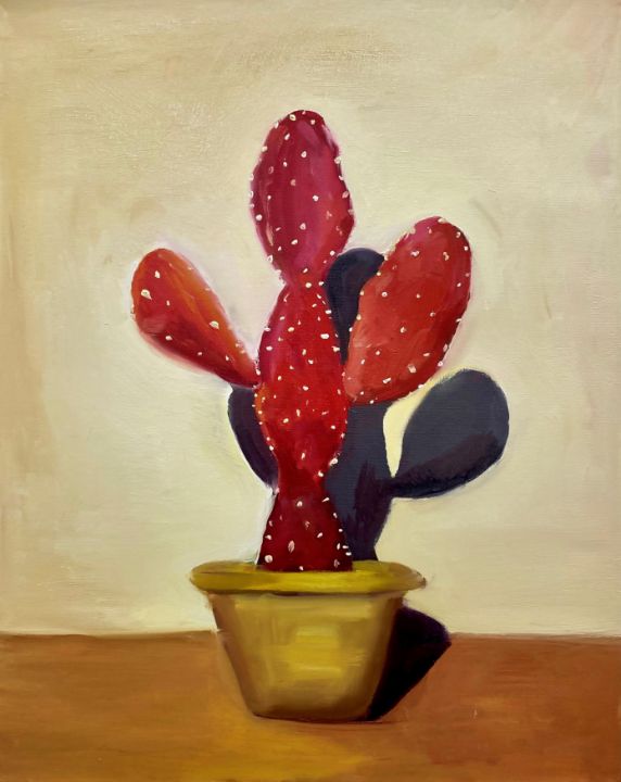 TDespotopoulos's tweet photo. Art of the Day! "Red Cactus #1". Buy at: https://t.co/Mk7xD5qiBs https://t.co/lS3YKZBrjS