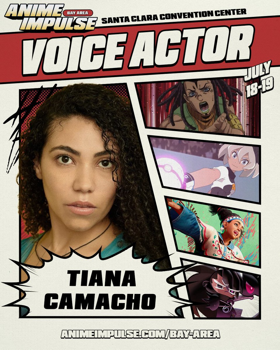 animeimpulse's tweet photo. ✨GUEST ANNOUNCEMENT🎙️

The ANIME Impulse Bay Area 2026  guest lineup keeps getting stronger! Please welcome @TianaCamachoVO  as our next featured voice actor guest.

🎫 Tickets: https://t.co/oTSELeg7pM

#ANIMEImpulseBayArea2026 #AnimeImpulse   #AnimeConvention #BayAreaEvents https://t.co/8rDej3oTbz