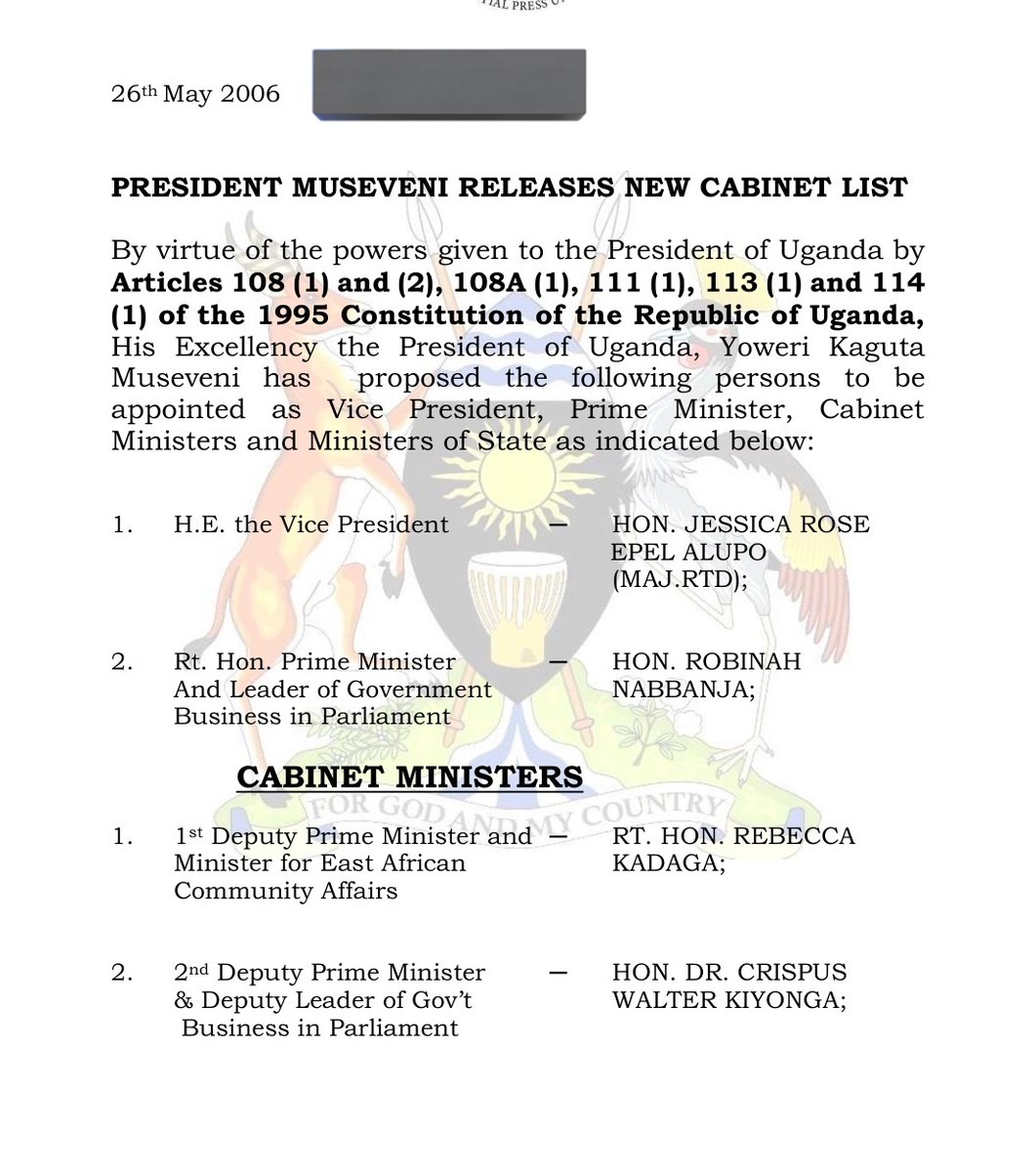 GabrielBuule's tweet photo. The cabinet was drafted in 2006😊😶 https://t.co/yNwckUXRAP