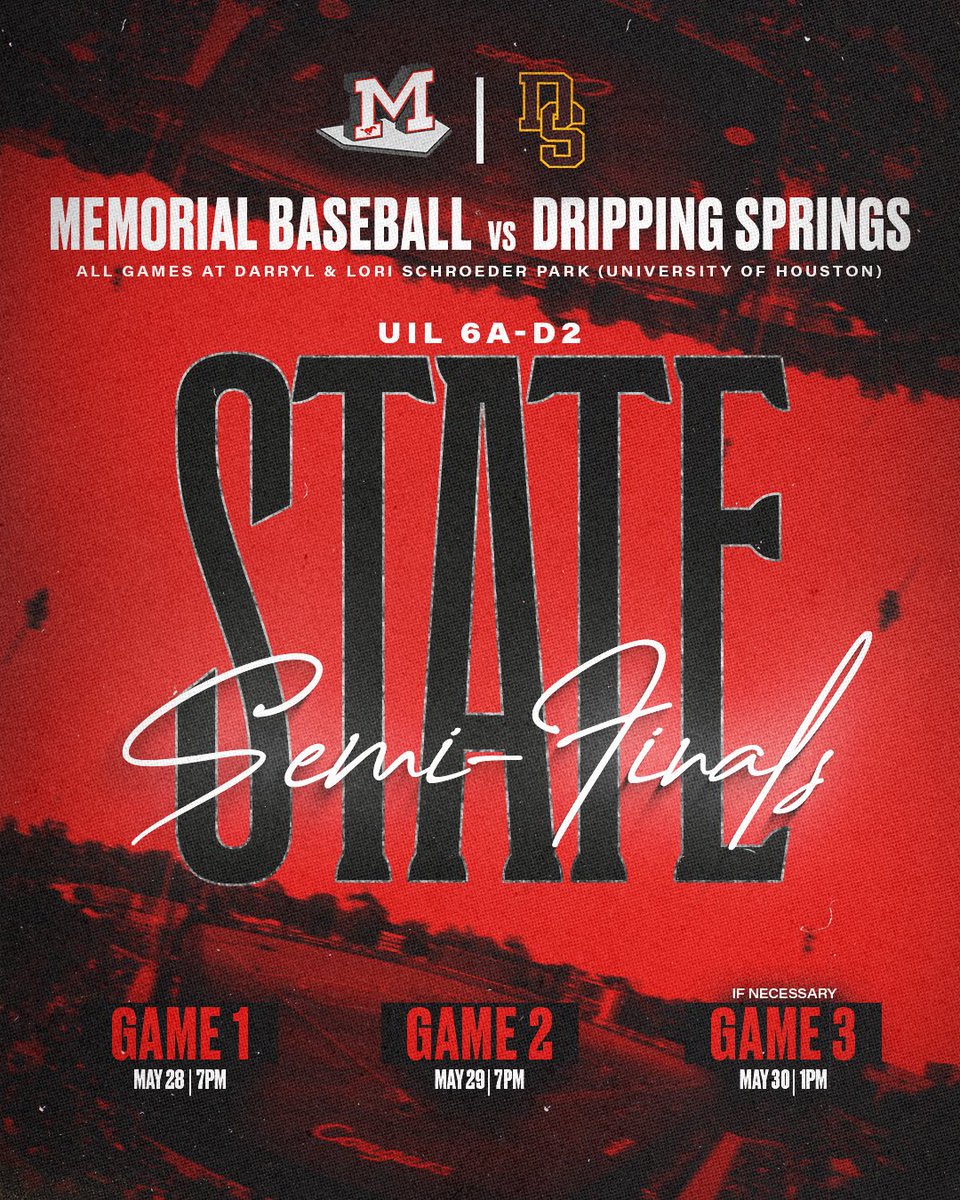 MustangHardball's tweet photo. Pack the stands this weekend as the Mustangs look to punch their ticket into the state championship game! #SBISDProud https://t.co/Dtrs1dMd3H
