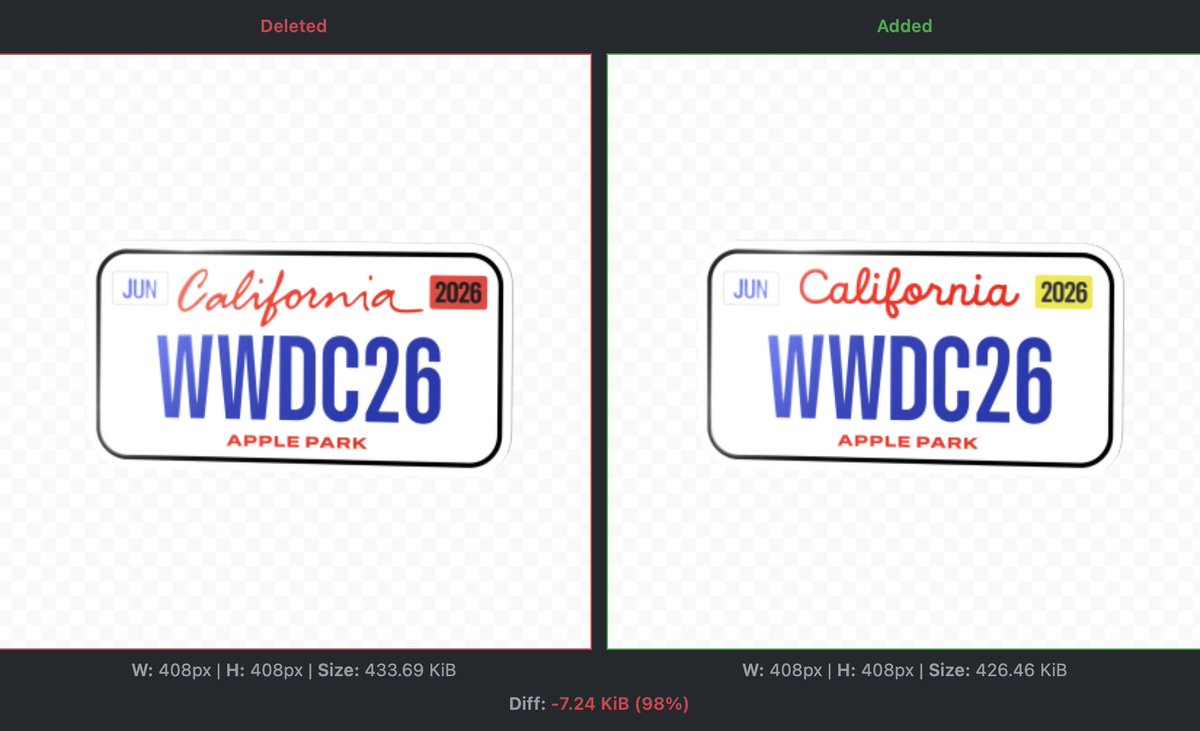 aaronp613's tweet photo. Apple has released an update to the Apple Developer app which makes one of the WWDC iMessage stickers more legible https://t.co/c4Zv5gSDfO