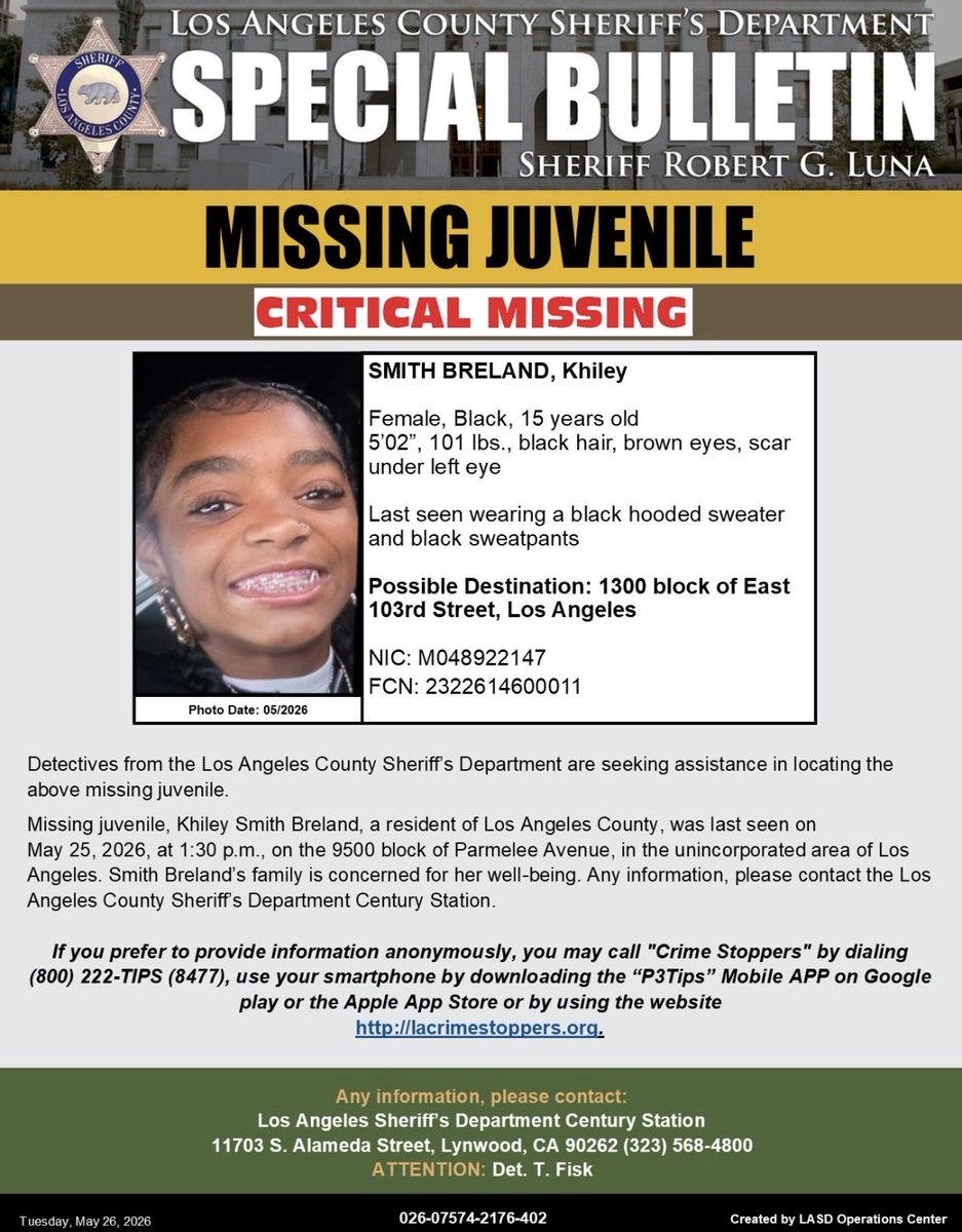 LA County Sheriffs tweet media