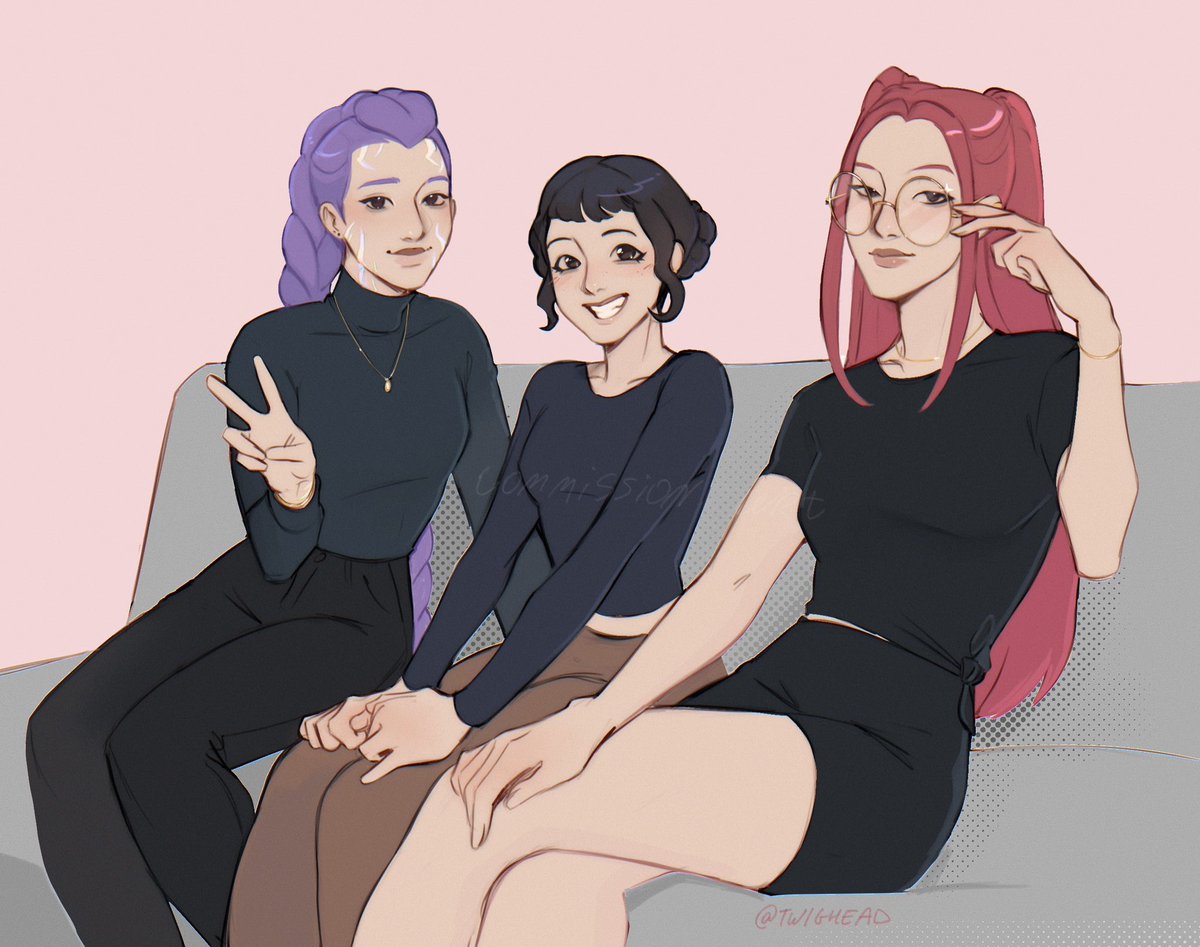 Twighead_'s tweet photo. #huntrix #kdh 
Commission with huntrix!! https://t.co/LSsgzejyt8