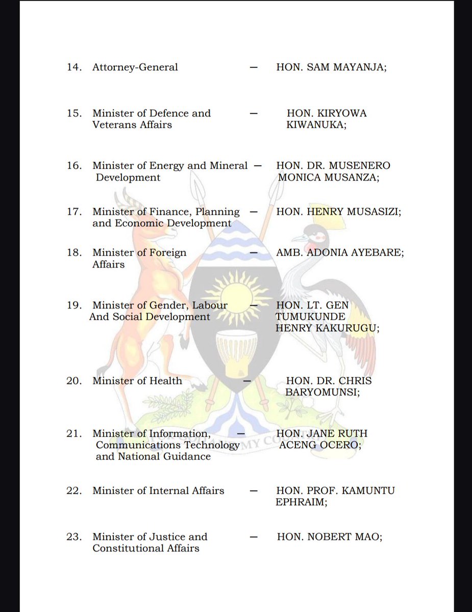 Government of Uganda tweet media