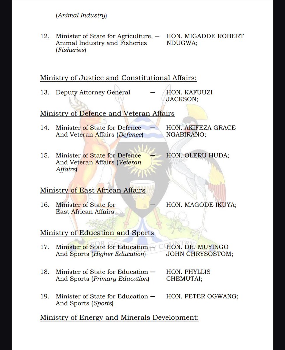 Government of Uganda tweet media
