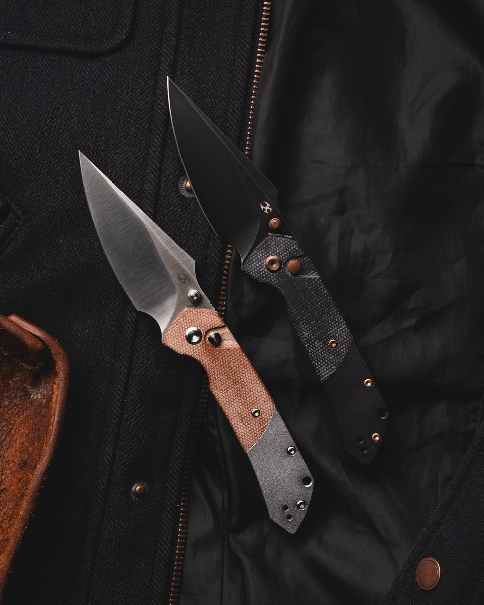 BladeHQ's tweet photo. The wolf is coming. 🐺

Blade HQ Exclusive Kansept Fenrir, featuring M390 steel and a buttery-smooth button lock.

Built with lightweight aluminum handles and tactile micarta inlays.

Available soon in black stonewash or satin. 

Add to wishlist. https://t.co/E4Mzg56dRY https://t.co/I2W9zDOLS4