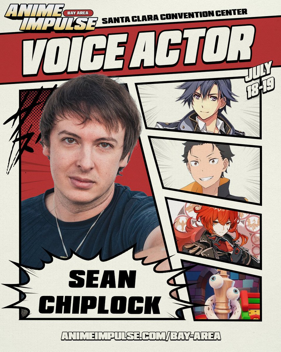 animeimpulse's tweet photo. 🎙️GUEST ANNOUNCEMENT 🎙️

One more voice actor is joining the ANIME Impulse Bay Area 2026 lineup! Please welcome Sean Chiplock (@VAsonicmega )

🎫 Tickets: https://t.co/oTSELeg7pM

#ANIMEImpulseBayArea2026 #AnimeImpulse #VoiceActorGuest  #AnimeConvention #BayAreaEvents https://t.co/Lx82aB6wWk