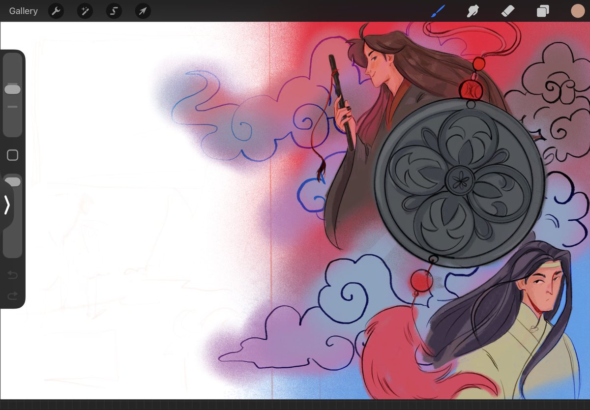 _mmarinade's tweet photo. #wip 
Making a thousandth attempt at mdzs cover, but it’s just doesn’t add up😤 https://t.co/wNZNNuDMIn