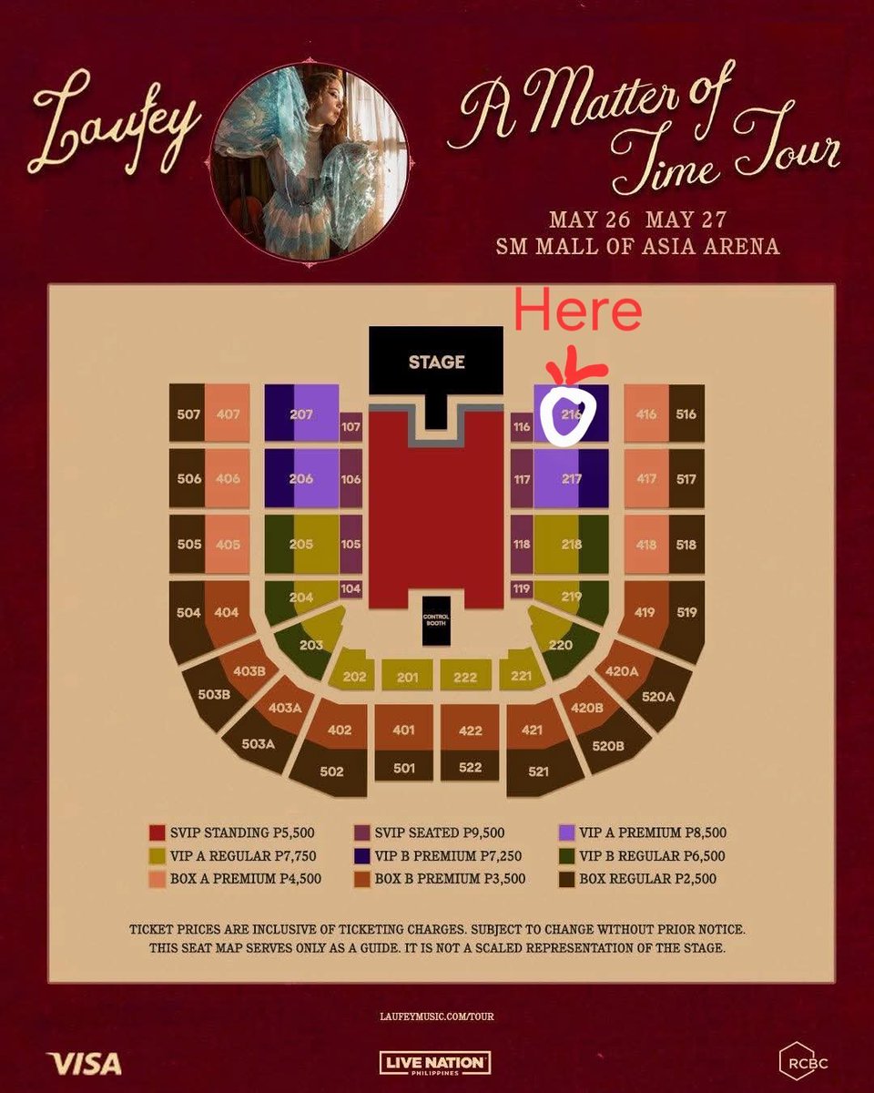 DawnRamoss's tweet photo. #WTS

LAUFEY “A MATTER OF TIME TOUR” IN MANILA 🇵🇭 
 
📅 May 26–28, 2026

SVIP STANDING
SVIP SEATED 107
VIP A REGULAR 205

Installments ok

Please DM if interested 📥

#LaufeyInManila
#AMatterOfTimeTourMANILA https://t.co/vlrxgYNx0Z