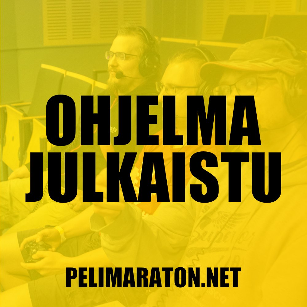 pelimaraton's tweet photo. Pelimaraton tulee jälleen 12.-14.6.2026 ja nyt myös tapahtuman ohjelma on julkaistu osoitteessa: https://t.co/bmJ0qTCd28
#Pelimaraton #Pelit #Technopolis #Oulu https://t.co/Bmxpjjicwk