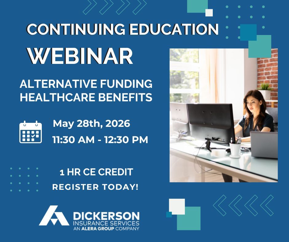 DickersonInsure's tweet photo. Join our CE course this Thursday on Alternative Funding Healthcare Benefits! Discover the differences between alternative funding options and see how they compare to traditional insurance coverage. Click here to register: https://t.co/XDC1hZyCbV #DickersonInsurance #CE #Brokers https://t.co/J9w0aiQdEV