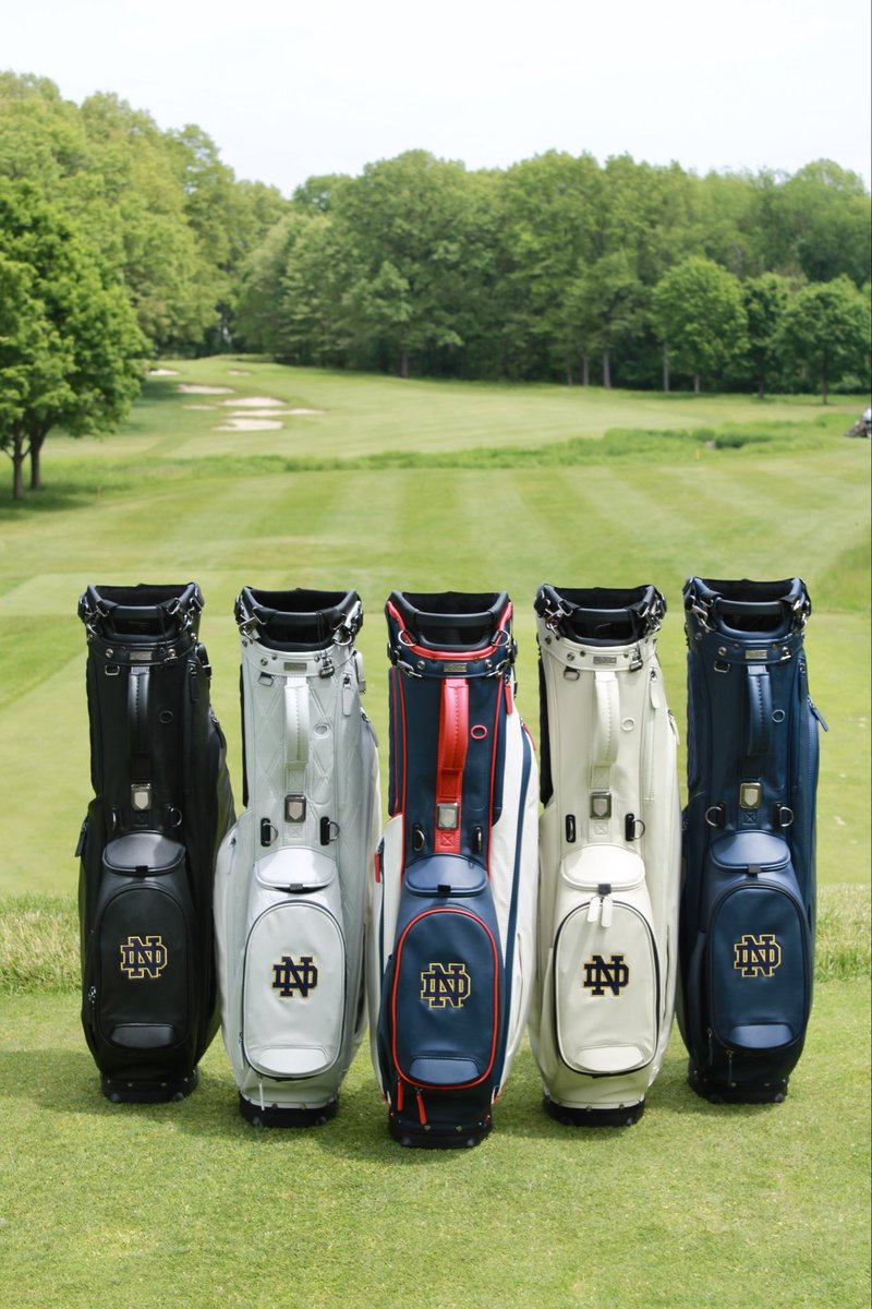 WarrenGolfND's tweet photo. New restock in the Pro Shop: Notre Dame golf bags☘️ DM, call, or stop by the shop to purchase! 

#notredame #goirish #warrengolfcourse https://t.co/pBk3feweFg