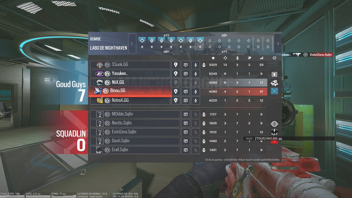 NiiXR6S's tweet photo. #SubDiff
Top 1 du groupe sur les @king___esport
7-0 (FF) #Enisorail
7-0 #SquadlinEsports
7-0 @SpectraEU w/ @SXKR6S 👀
7-4 #TDSTEAM
7-4 #Dyavoli
On se revoit demain 🫡 https://t.co/mKqbghLvbx