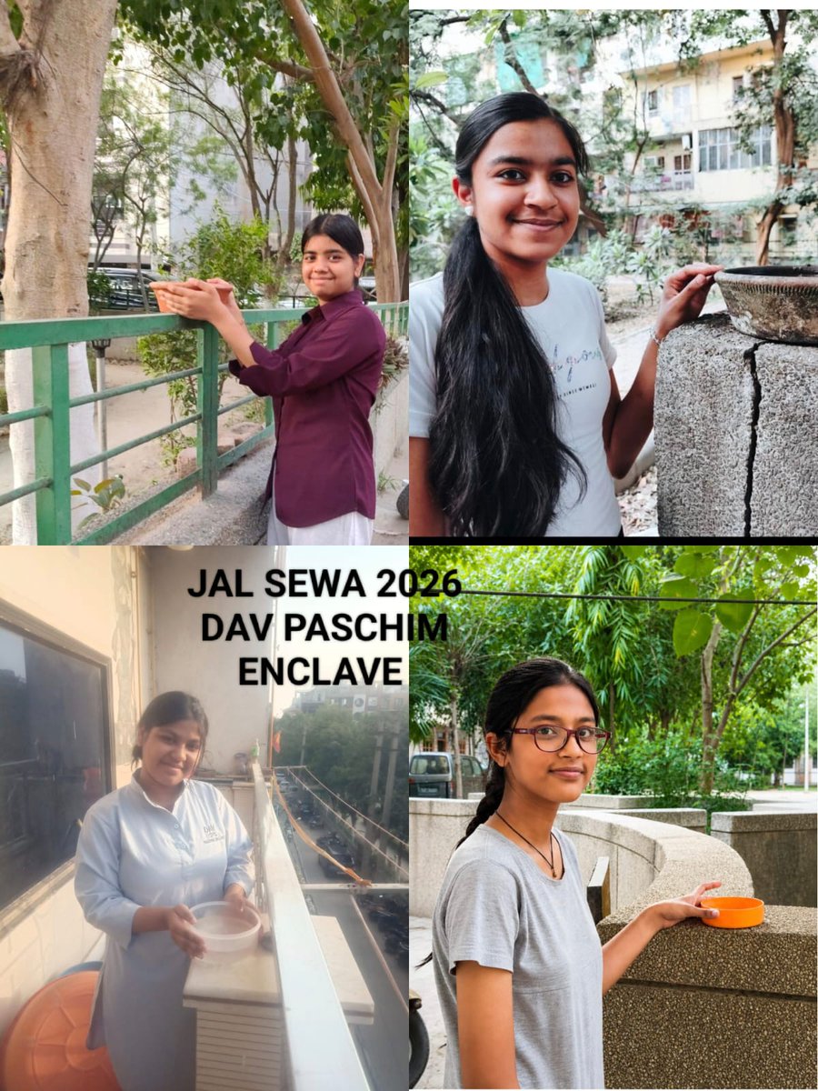 DavpeSchool's tweet photo. Under guidance of Principal Ms Sonia Malik, Interact Club Ray of Hope of the school actively participated in Project JALSEVA 2026 – "Beat the Heat", launched by District Interact Council, District 3011.@Rotary3011 @RIDistrict3011 @3011interact @NEP2020 @SDG2030 @peopleofaction https://t.co/aV65VTuQsT