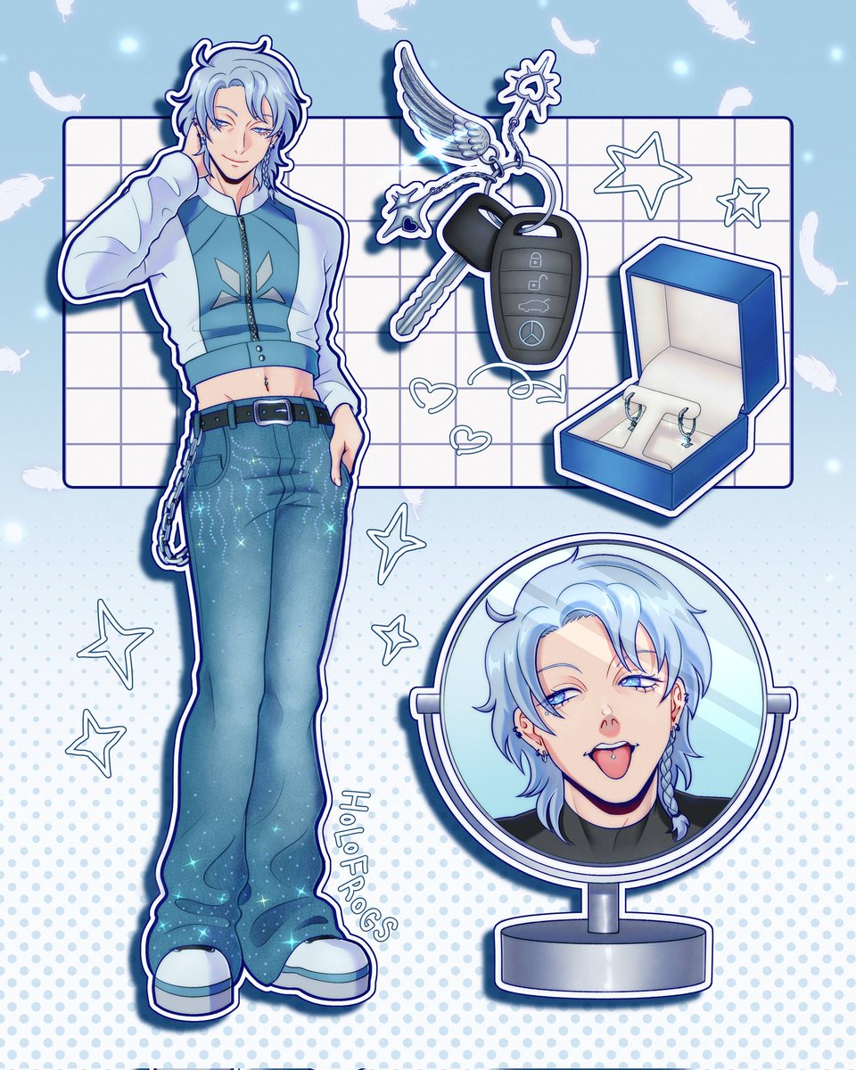 holofrogs's tweet photo. 1/6 OC showcase! His name is Aster🩶☄️ https://t.co/XY8NJxCvqG