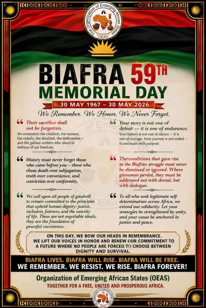 PASTORFREDE's tweet photo. SIT-AT-HOME ORDER 30TH MAY HEROS REMEMBERANCE DAY 2026!.BIAFRANS ALLOVER WORLD!. https://t.co/VZCNl8e1ZI