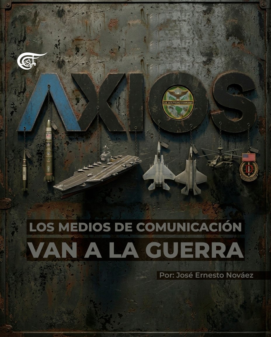 almayadeen_es's tweet photo. 📰 GUERRA Y MEDIOS: UN NEGOCIO LUCRATIVO

🔴Desde los orígenes del modelo mediático corporativo en EE.UU., los medios han sido una prolongación de la agenda imperialista. Su influencia se ha usado para manufacturar consenso en torno a guerras, invasiones y bombardeos, normalizando la imagen de EE.UU. como "policía global" con potestad para intervenir en cualquier lugar, supuestamente "en defensa de la democracia".

⚠️📺🇨🇺 Hoy, contra Cuba

En estos días de hostilidad recrudecida contra la isla —con el cerco económico, militar y político cerrándose—, los medios corporativos están jugando el mismo papel: alentar el conflicto, falsear la realidad del adversario y justificar al imperio. Resulta útil someter a crítica sus narrativas contra Cuba.

📌Para leer este artículo completo de José Ernesto Nováez (@NovaezJose) en Exclusivo para Al Mayadeen siga este link a nuestra web: https://t.co/HMdQEV7lSA

—

📡 Más detalles en nuestra web: https://t.co/7Gjmvdrtag

#MediosYGuerra #Cuba #Imperialismo #AnálisisCrítico #EEUU #Politica #Bloqueo